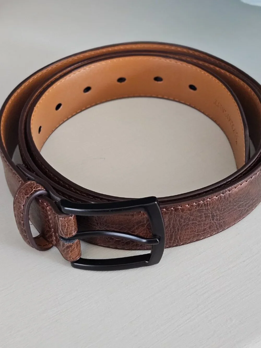 KERMISANT Men Business Leather Belt Classic design size 40/120